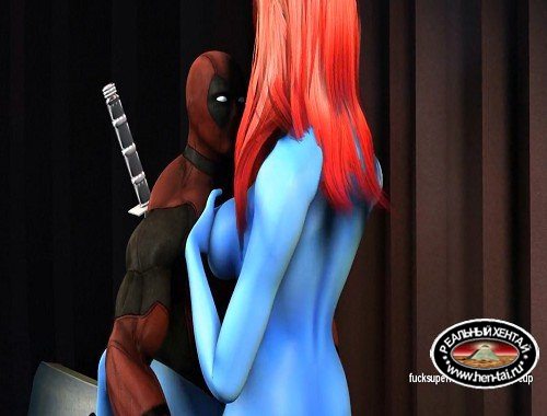 Deadpool and Mystic - Blue Slut